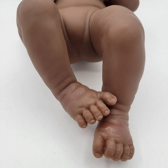Berenguer AA Newborn Baby Doll 13" Vinyl Newborn Realistic Lifelike Reborn Brown - Picture 6 of 13